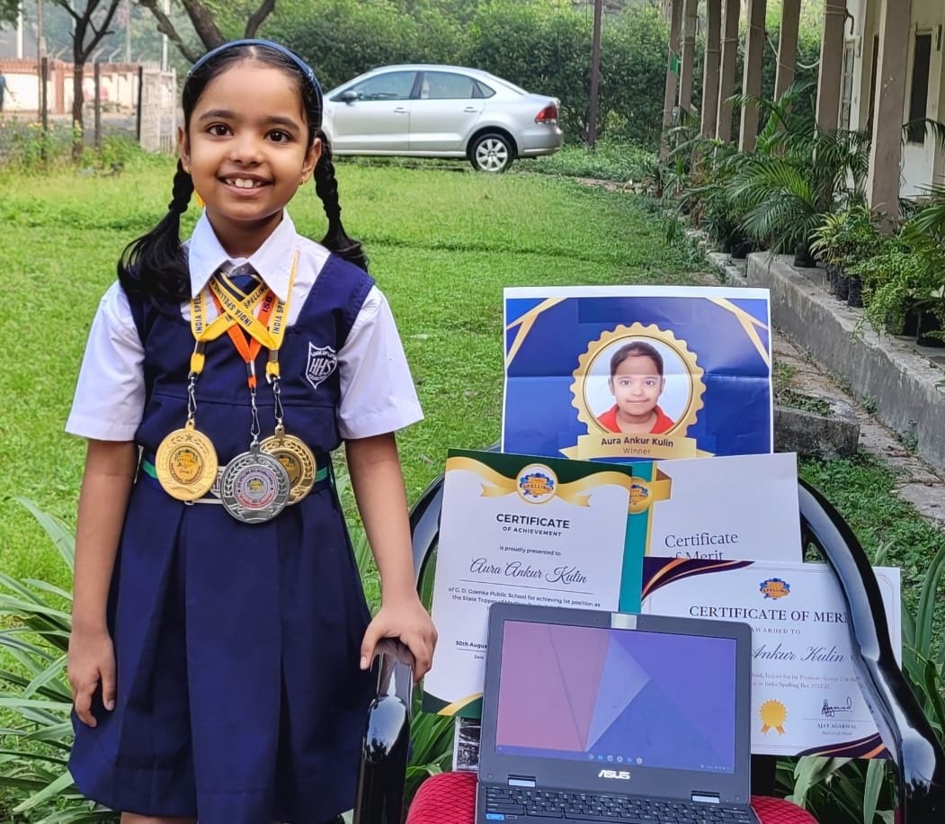 Child learning to spell